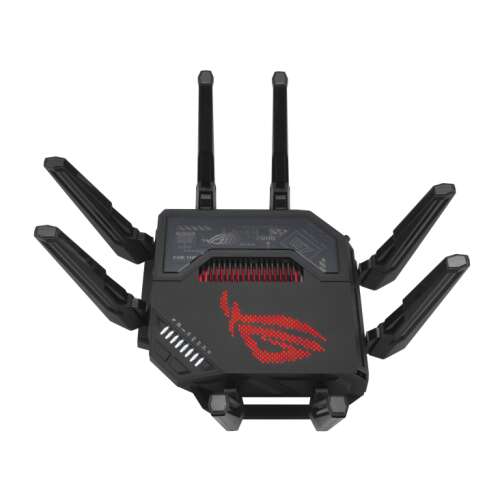 Asus ROG Rapture GT-BE98 Tri-Band Gigabit Router, crni, prednji pogled