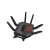 Asus ROG Rapture GT-BE98 Tri-Band Gigabit Router, czarny, widok z przodu