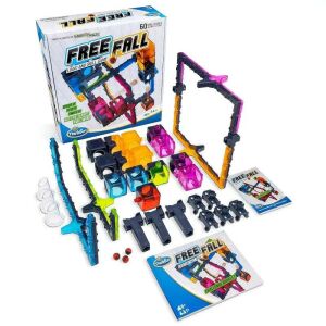 Thinkfun Free Fall Murmelbahn Bausatz, Logik- und Geschicklichkeitsspiel, ausgepackt - ThinkFun