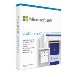 Microsoft Office 365 Family BOX MAGYAR (6 Felhasználó / 1 év) 91147295 