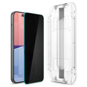 Spigen EZ FIT GLAS.tR Privacy screen protector for Apple iPhone 15 Plus, 2 pack - Spigen Screen Protector