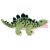30 cm Beppe Stegosaurus Plüss - Puha Zöld Dinoszaurusz Játék Gyerekeknek