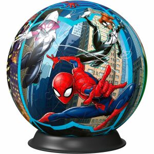 Ravensburger Spider-Man 3D Puzzle Ball mit Spider-Gwen und Spider-Woman - Ravensburger Puzzle