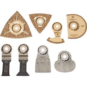 Fein 35222967140 Multivágó készlet, 8 darab, StarlockMax kompatibilis, fűtés és szaniter alkalmazásokhoz - Multifunkciós szerszám