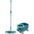 Leifheit Clean Twist M Ergo Mobile Bodenreinigungsset mit Mopp und Eimer - komplettes Set
