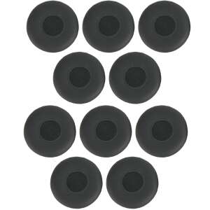 10 pack of Jabra 14101-46 black leather ear pads for headphones - Headset Accessory