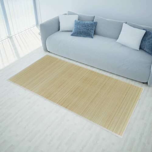 vidaXL Négyszögletes natúr bambusz szőnyeg 80 x 300 cm 53239080