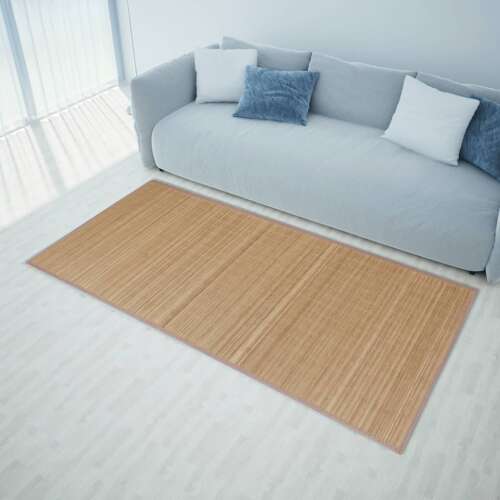 vidaXL Négyszögletes barna bambusz szőnyeg 150 x 200 cm 53249188