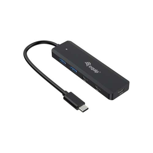 Equip 128964 USB-C 3.1 Hub 4 porttal, fekete