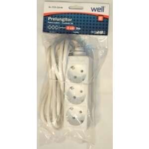 Well EXTS-3S3M-WL H3-3m Három férőhelyes földelt elosztó.
