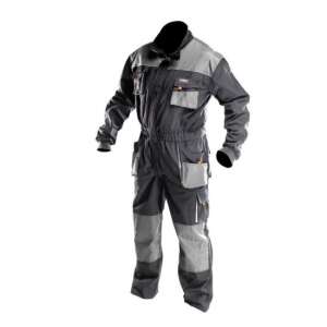 Neo HD model work overalls, size S/48, grey, with reinforced knees and multiple pockets - Worker overalls