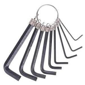 Set de chei imbus Strend Pro, 9 buc., 1,5-8 mm - Chei hexagonale