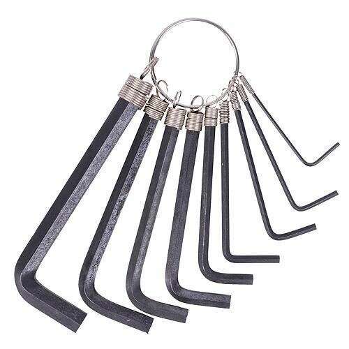 Strend Pro 9 piece allen key set, 1.5-8 mm