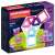 Set de construcție magnetică Magformers Inspire din 30 de piese pentru copii, cu pătrate și triunghiuri în roz, albastru și violet