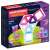 Set de construcție magnetică Magformers Inspire din 30 de piese pentru copii, cu pătrate și triunghiuri în roz, albastru și violet