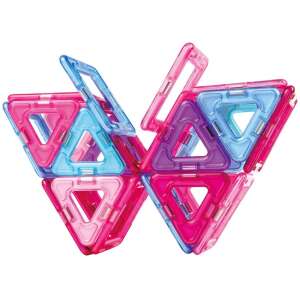 Set de construcție magnetică Magformers Inspire din 30 de piese pentru copii, care prezintă un fluture construit din piesele - Joc de construcție magnetic