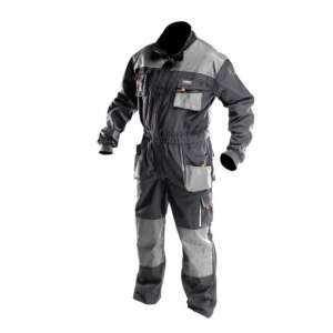 NEO HD model work overalls, size L/52, grey, durable and reinforced, with multiple pockets - Worker overalls