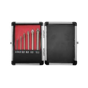 Strend Pro Glass Drill Bit Set, 6 pieces, for glass and ceramic, steel-carbon, 3-10 mm - Tool accessories
