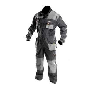 NEO Workwear HD model overalls, size LD/54, gray, durable, reinforced, triple stitched, knee pad pockets, tool pockets, EN ISO 13688:2013 certified - Worker overalls