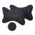 2 pack black leather car headrest neck support pillows