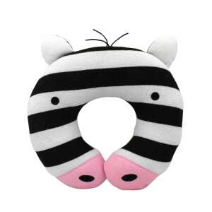 Zebra travel neck pillow for kids, comfortable and cute for car, plane or bus trips - Koopman