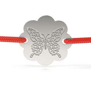 Brățară de argint cu design de fluture, modelul Szeretem a pillangót - Brățări dame