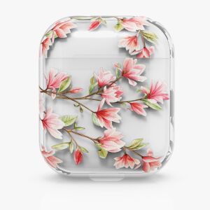 kwmobile Apple AirPods 1/2 Case - Magnolia Floral Design - Headset Accessory