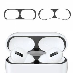 Zestaw 2 osłon przeciwkurzowych do słuchawek Apple AirPods Pro, Kwmobile, czarny, plastikowy, 50975.01 131468198 - Zestaw słuchawkowy