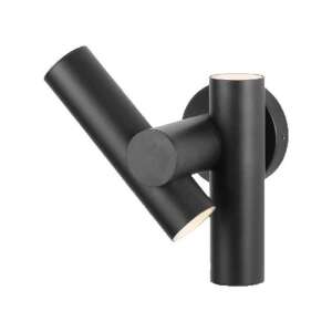 V-TAC black wall lamp with two adjustable arms, aluminum and glass body - Wall Lamp