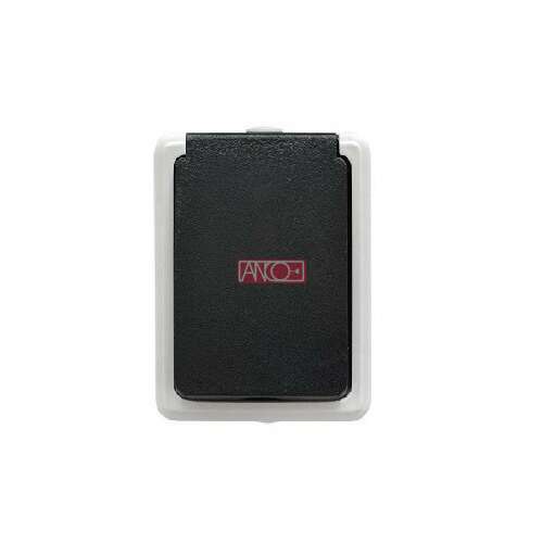 ANCO kültéri dugalj, fedéllel, 16A, 250V, 60Hz, IP54, szürke - Anco