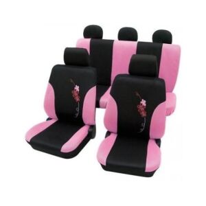 Petex Virág Rózsaszín Univerzális Autó Üléshuzat Szett Virágmintával - Nonbrand Autó üléshuzat