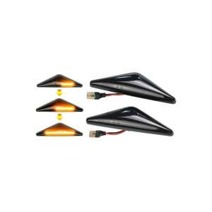 Ford Focus MK1, Mondeo MK3 dynamic LED side indicator lights, smoked lens, set of 2 - Car light