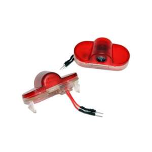 Set proiector logo ușă VW Caddy, Touran, Bora, 2 bucăți, roșu, Xenon Bright - Lumini auto