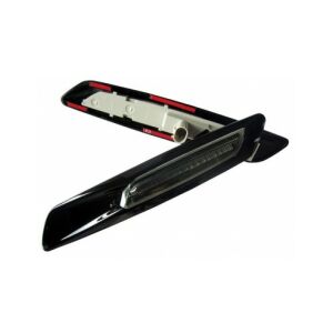 Set semnalizatoare laterale LED BMW E60 E90 E80 cu carcasă neagră și lentilă fumurie, vedere din spate - Lumini auto