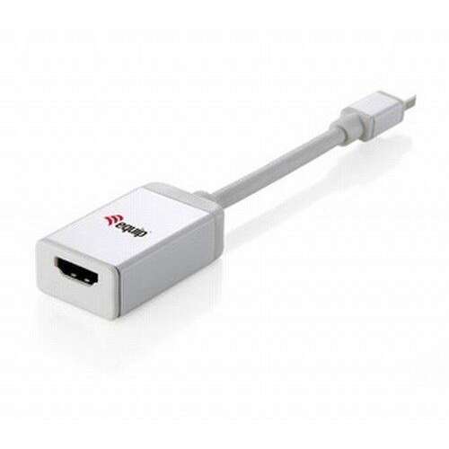 Cablu adaptor Equip Mini DisplayPort la HDMI, 0,17 m, Alb