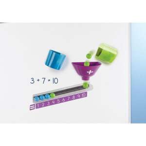 Learning Resources Mașină de Adunare Magnetică, joc de matematică pentru copii, jucărie educativă, numărare, adunare, grădiniță, școală primară - Learning Resources