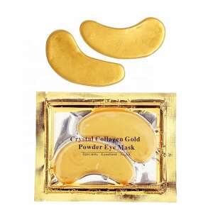 Mască de ochi cu pudră de aur din colagen cristal ALIVER, 2 pachete de plasturi sub ochi pentru riduri, cearcăne și pungi sub ochi - Mască și pachet pentru îngrijirea pielii