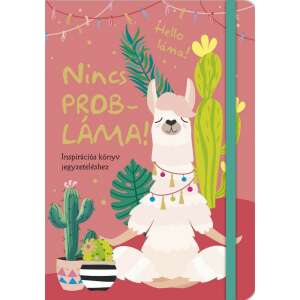 Nincs PROBLÁMA inspirációs füzet jegyzeteléshez, aranyos lámával, tökéletes naplózáshoz, ötletekhez és teendő listákhoz - Egészség & Életmód könyv