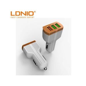 LDNIO C702Q Autós Töltő - 3 USB Port, QC 3.0