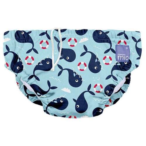 Bambino Mio Whale Wharf XL mosható úszópelenka babáknak 12-15 kg
