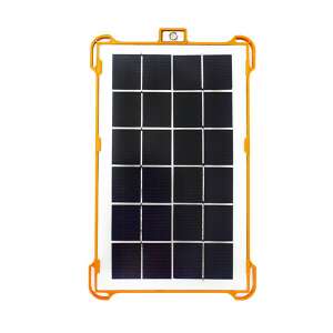 A hordozható napelemes töltő napeleme beépített LED fényvetővel - Hordozható töltőállomás