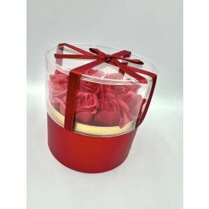 Vörösrózsás szappan ajándékdoboz Nőnapra - Ajándék ötlet Valentin-napra