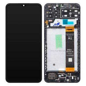 LCD kijelző + Dotyk Samsung A135F Galaxy A13 Black (szervizcsomag)