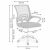 Dimensions of ModernHome ergonomic office chair