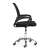 ModernHome ergonomic office chair, black mesh back, adjustable height, swivel, with armrests, side view