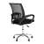 ModernHome ergonomic office chair, black mesh back, adjustable height, swivel, with armrests, back view