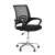ModernHome ergonomic office chair, black mesh back, adjustable height, swivel, with armrests, front view