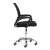 ModernHome ergonomic office chair, black mesh back, adjustable height, swivel, with armrests, side view