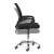 ModernHome ergonomic office chair, black mesh back, adjustable height, swivel, with armrests, side view