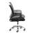 ModernHome ergonomic office chair, black mesh back, adjustable height, swivel, with armrests, side view